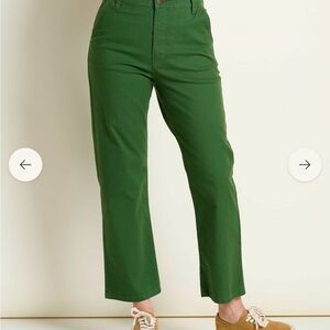 Toad & Co Earthworks High Rise Pant Size 12 Green (Pasture)